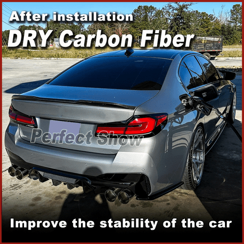 DRY Carbon Spoiler Heckspoiler Heckflügel Lippe Passt für BMW G30 F90 M5 2017-23 - Bild 4 von 13