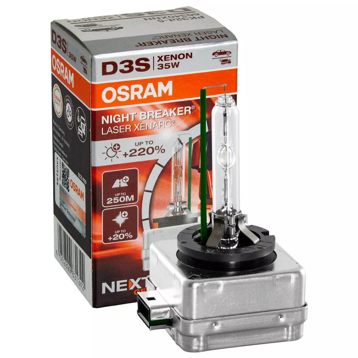 OSRAM Xenarc Nuit Breaker Brun Laser D3S 3200 Lm 4400 K 66340XNN