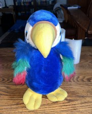 Parrot Stuffed Animal Plush SRM Company Made in USA - Blue Red Green Yellow Bird