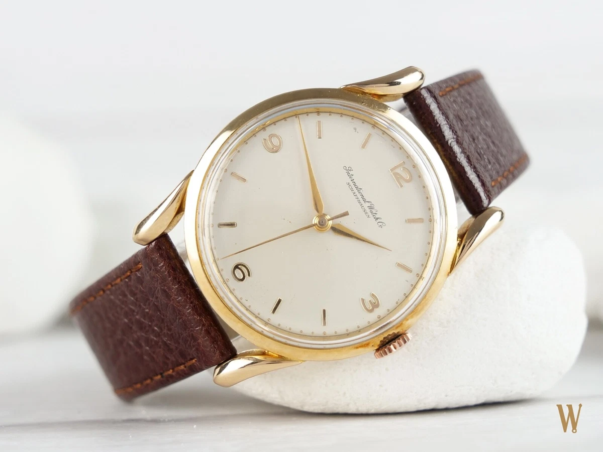 IWC 18Ct Solid Gold Vintage Gents Dress Watch Men s Vintage Formal