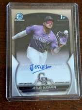 2023 Bowman Chrome Colorado Rockies Jesus Bugarin Prospect 1st Auto