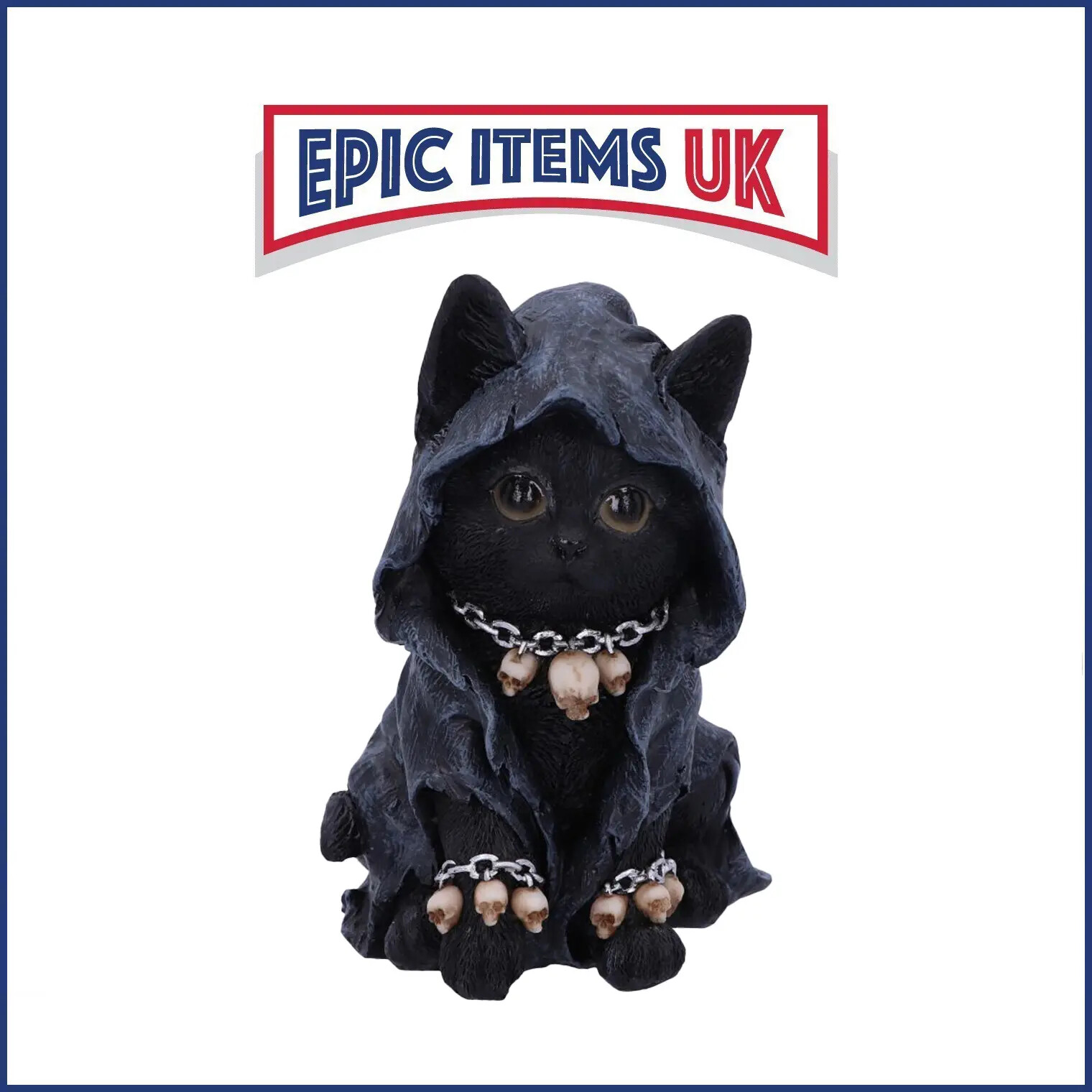 Nemesis Now Reapers Feline Cloaked Grim Reaper Cat Figurine 16cm - IN STOCK