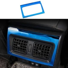 For Toyota Camry 2018-2023 Blue Rear Air Outlet Vent Frame Cover Trim Steel