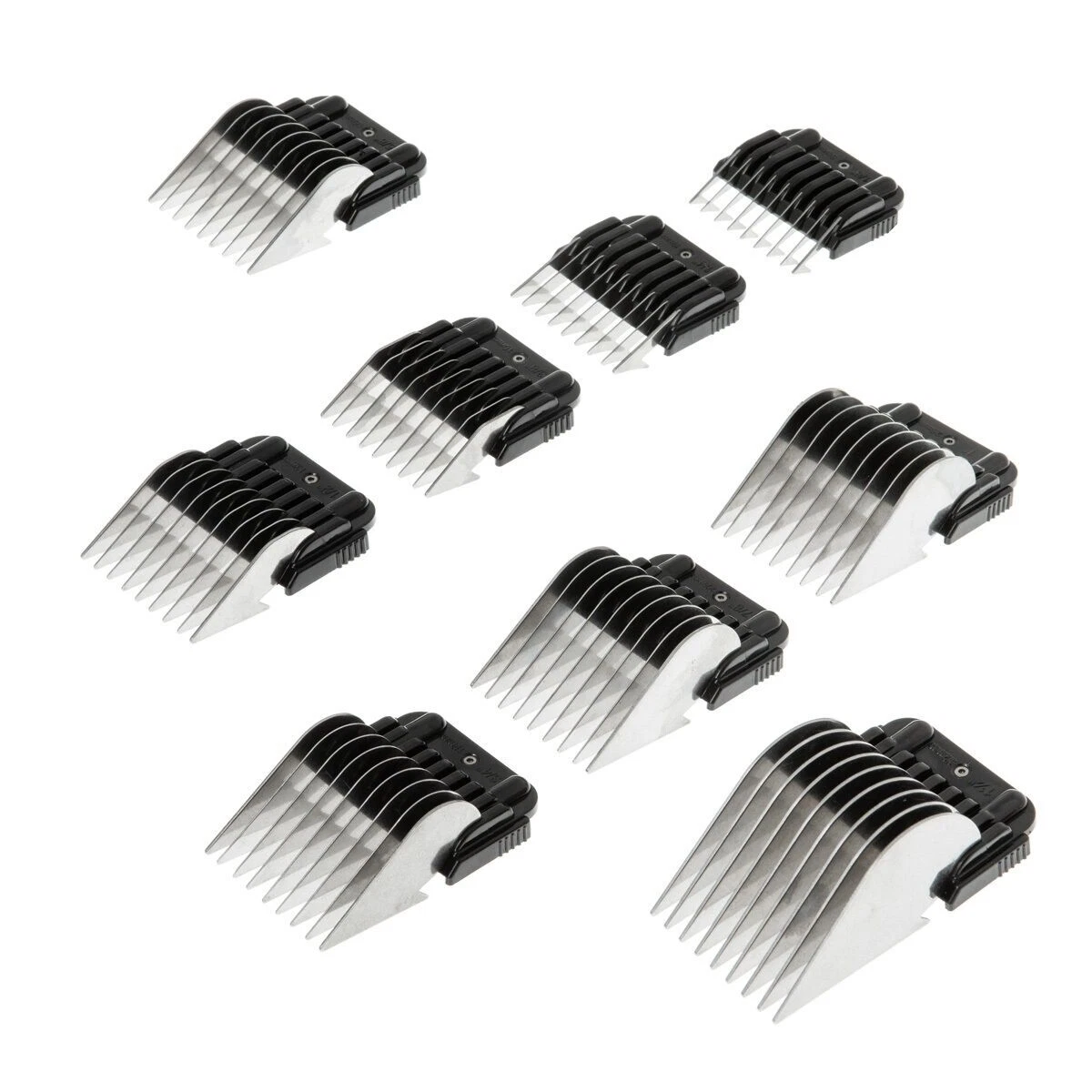 Heiniger 9 Piece Metal Snap-On Comb Attachment Set - For A5-Type Snap-On Blades