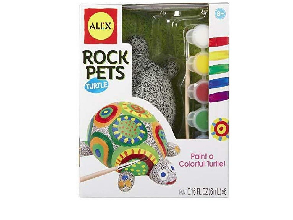 Rock Pets Turtle Animal Kit Paint a Colorful Turtle! Brand New in Box