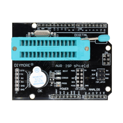AVR ISP Shield IC Burning Burn Bootloader Programmer  Buzzer for Arduino  R3