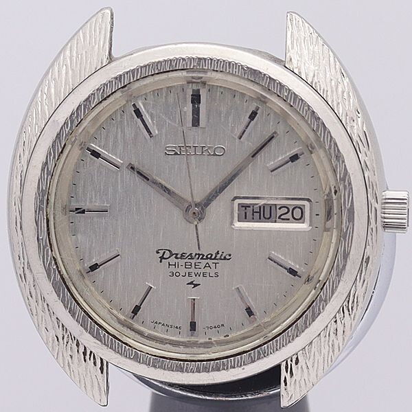 Seiko 【稼働品】5146-7020 自動巻き腕時計 30石【訳あり】 SEIKO MATIC 5146-7020 Men's Wristwatch Silver Dial Top AT 30