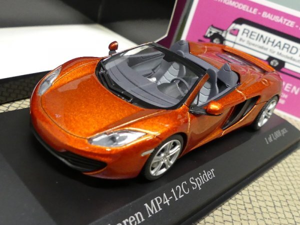 1/43 Minichamps Mclaren MP4-12C Spider 2012 Orange Metallic 530 133030-image