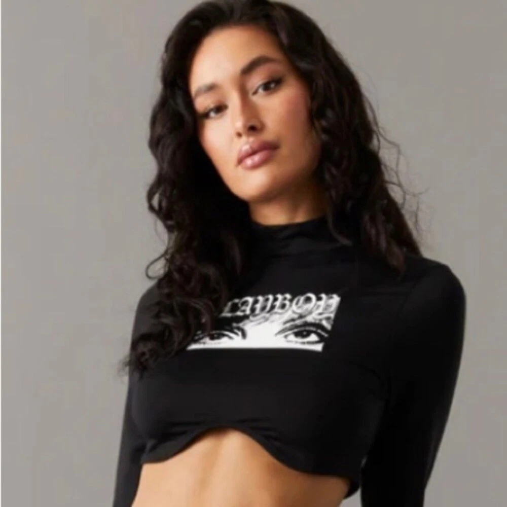 Playboy cropped best sale shirt