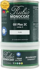 Wood Oil Finish 175 Ft² - Pure | Oil plus 2C | Quick-Dry, Eco-Friendly Linseed W