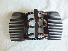 Collectible Stretchable Comb Plastic Wood Signed MADE IN SOUTH AFRICA Large WoW