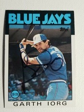 1986 Topps Garth Iorg Autograph Card Toronto Blue Jays Auto #694 Signed 