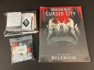Warhammer Quest: CURSED CITY Full Game Components with Box, NO