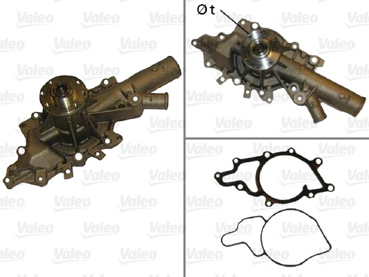 Pompe à eau liquide refroidissement moteur Valeo 506875 pour circuit thermique