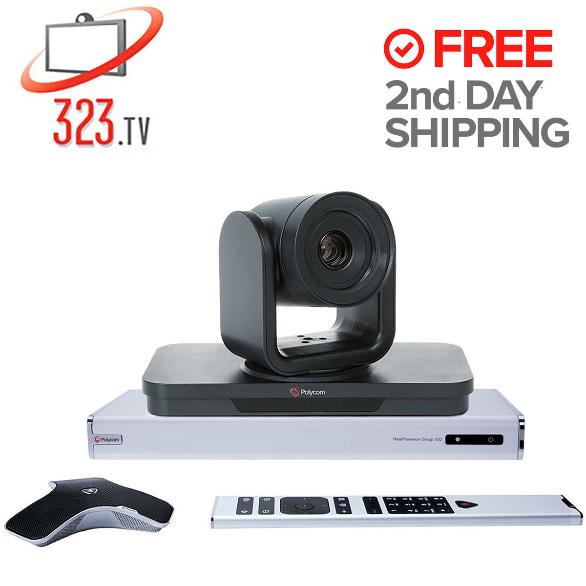 Polycom Group 500 MP Complete W/ EagleEye IV-12x Camera Multipoint Option