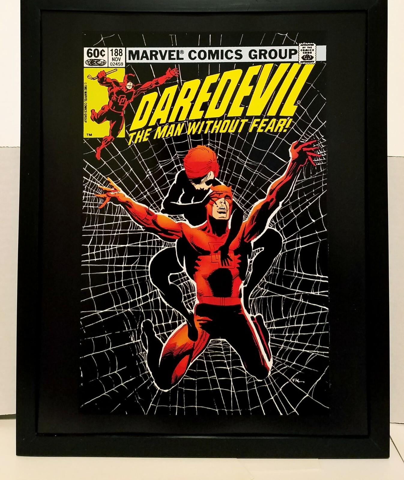Daredevil #188 by Frank Miller 11x14 FRAMED Marvel Comics Art Print ...