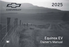 2025 Chevrolet Equinox EV Owners Manual User Guide
