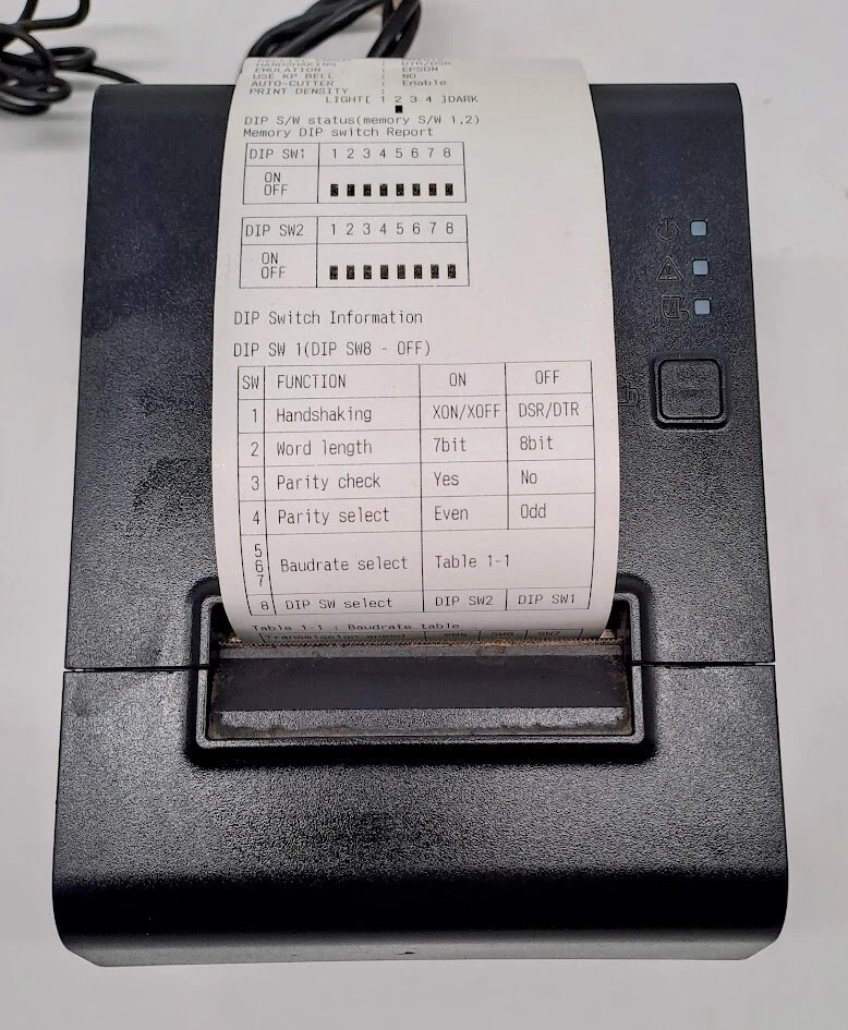 Impresora térmica POS Sam4S ELLIX 20S con fuente de alimentación de CA y CABLE ETHERNET PROBADO Foto 2 de 4