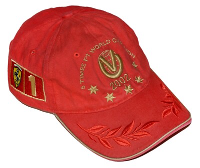 SCUDERIA FERRARI 2002 FORMEL 1 RACING CAP TRIKOT SCHUMACHER ONE SIZE
