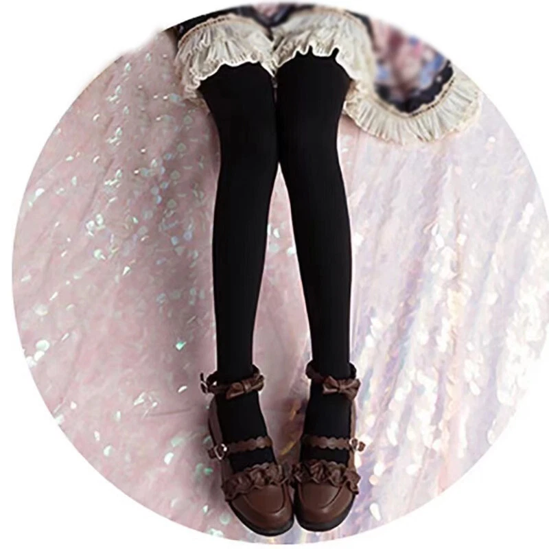 Dulce Lolita Japonés Mori Niñas Mujeres Medias Calcetines Pantimedias Medias Largas Foto 4 de 4