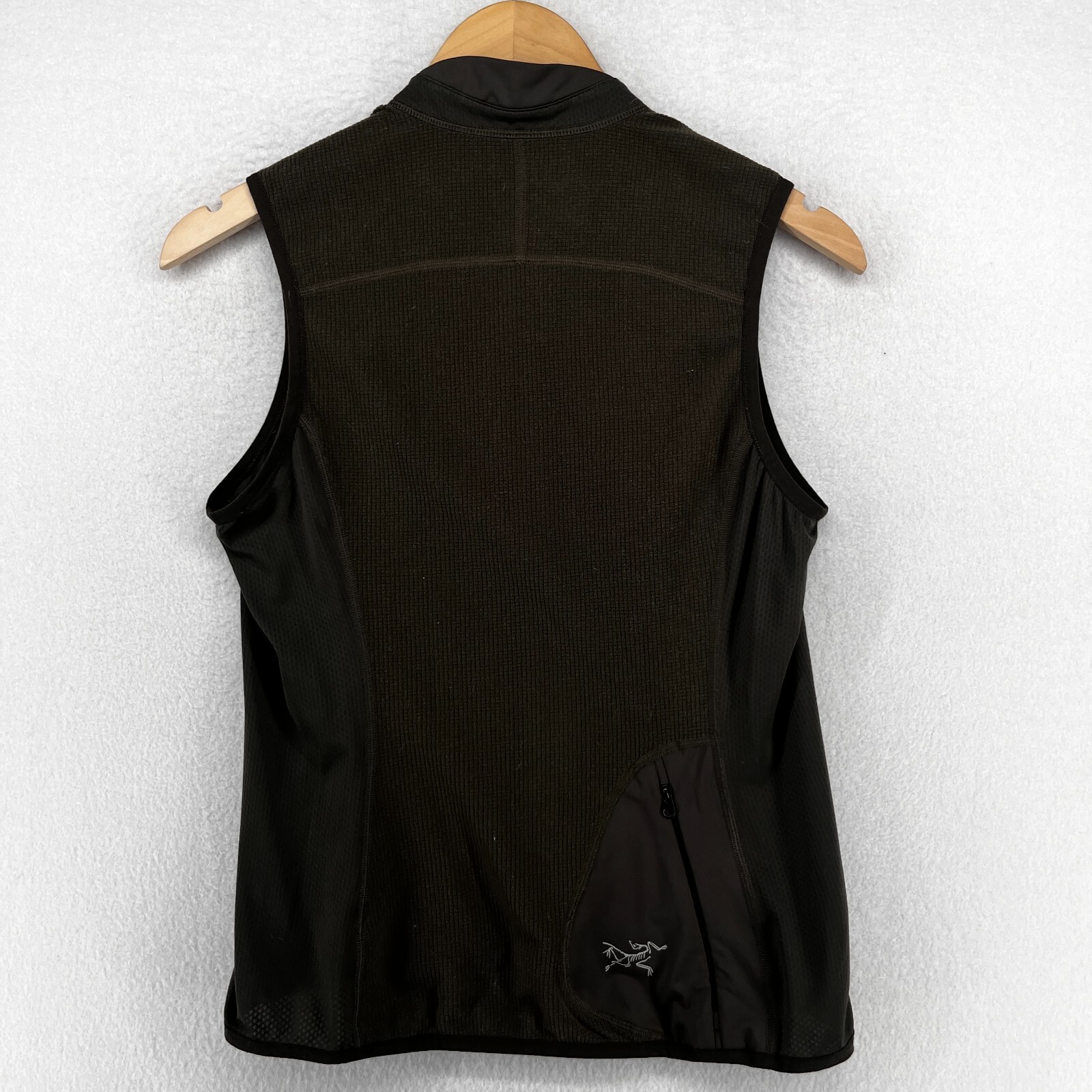 Gilet ARC'TERYX Donna Pile Termico Cerniera Intera Strato Base Senza Maniche Verde