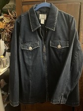 Womens Nolan Miller Glamour Style Rhinestone Studded Jacket. Size XL.