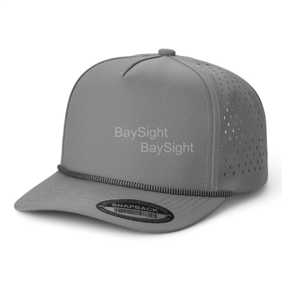 Mens Waterproof Baseball Cap With Rope Adjustable Snapback Trucker Hat ...