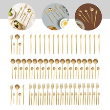 90pieces Stainless Steel Dinner Fork Spoon Flatware Cutlery Set Service for 18