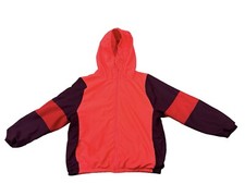 Victorias Secret PINK Campus Zip Anorak Lightweight Jacket M/L Neon Coral see