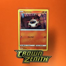 Larvesta 024/159 Crown Zenith Pokemon TCG Card Mint/NM Pack Fresh New