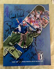 1997 TPC Program Signed By Over 15 Golfers, And Tix From The Round! RARE!!