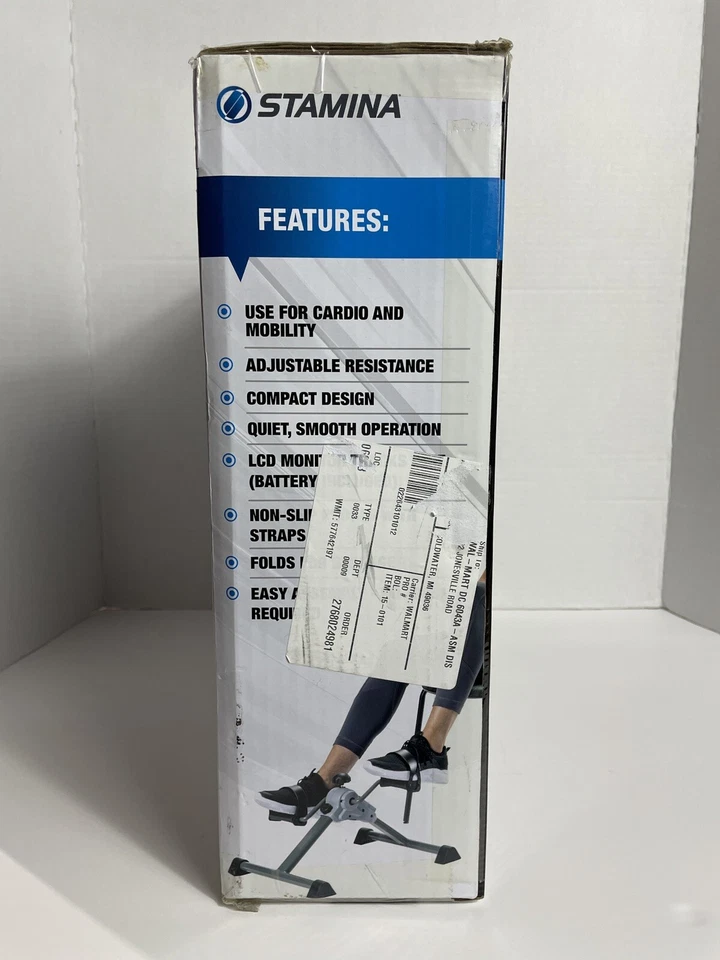 Stamina Upper and Lower Body Cycle Exercise Bike Peddler Compact Cardio E5 - Image 4 of 4