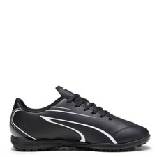 SCARPE CALCETTO PUMA VITORIA TT JR 107487 01 NERO BIANCO BAMBINO RAGAZZO
