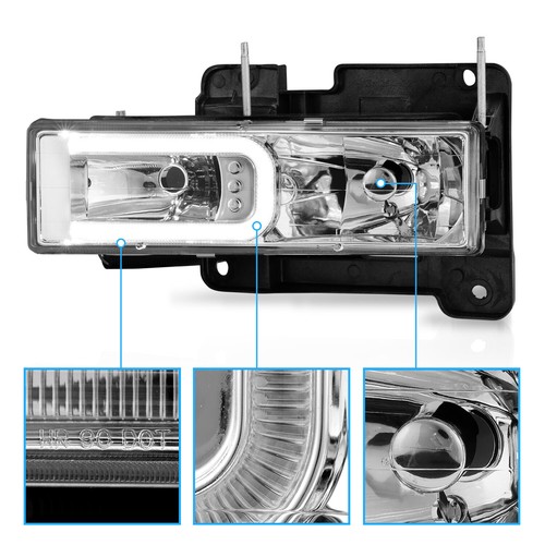 Faro barra LED tamaño completo para camioneta GMC Sierra Chevy 1500/2500/3500 1988-1998 - Imagen 4 de 9