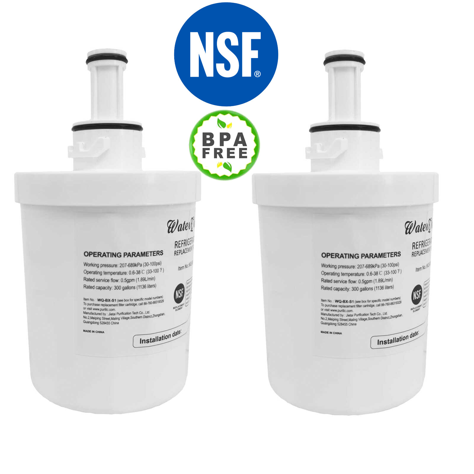 1 - 2 Wasserfilter Für SAMSUNG Kühlschrank RS 60FJSM 60DJSM 21FANS J1KEPS H1ZEPE