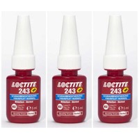 3 X Loctite 243 Schraubensicherung Mittelfest Blau 5Ml 1370555 Schraubenkleber