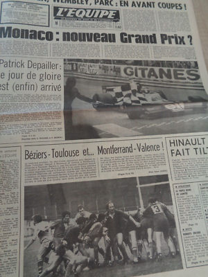 L'Équipe Journal 06/05/1978 – Monaco, Nancy, Tour D'Espagne Hinault – édition Originale