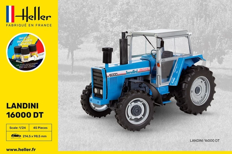 Modello Trattore Landini 16000 DT 1/24 - Heller Starter Kit 57403 - Immagine 3 di 4