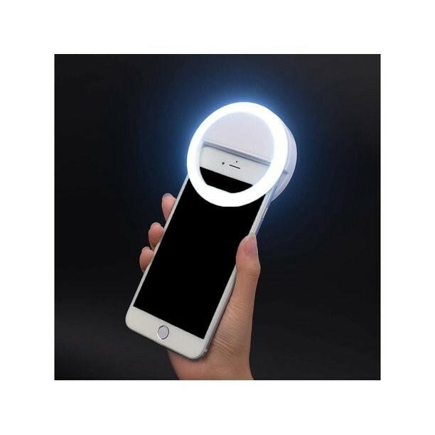 Universal Selfie Ring Light Clip for iPhone, Android, Samsung, Google & Laptop-image