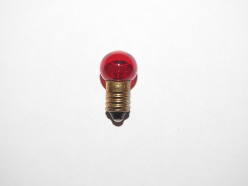 Lionel Trains Light Bulbs Red Translucent # 432 Screw Base 18 Volt - 10 Pcs - Picture 3 of 3