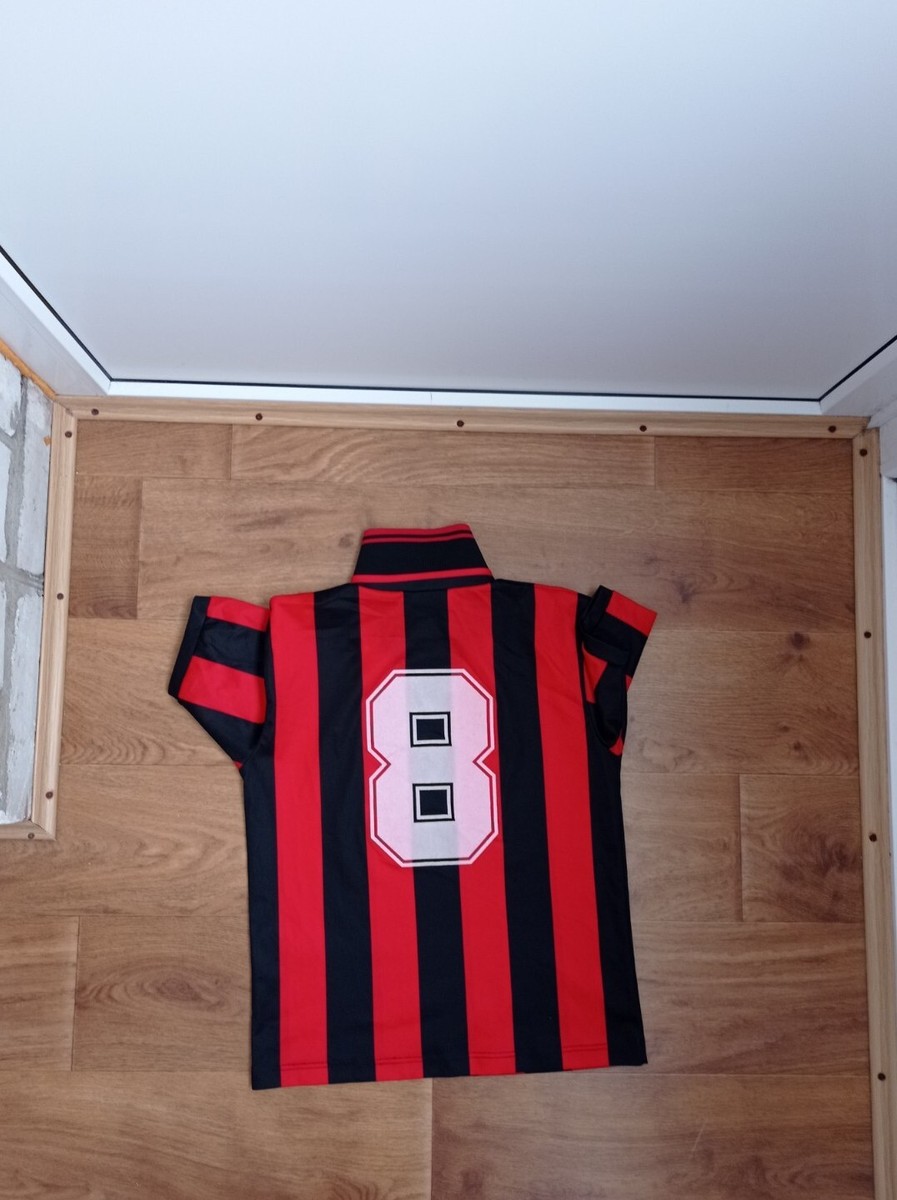 正規品★XL★95-96★ACミラン★lotto★サッカーユニフォーム★90s 90sACミランユニフォームLotto製OPELスポンサー95-96ホーム