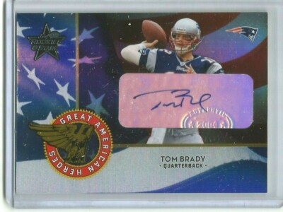 Tom Brady 2004 Leaf Rookies & Stars Great American Heroes