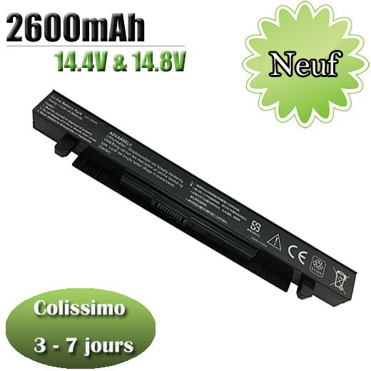 Batterie pour ASUS R510V et A450CA pour travailler en voyage sans prise