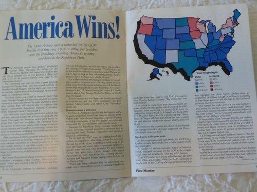 8/Lot First Monday Republican Magazine Vtg 1983-88~Reagan Gorbachev Summit~Bush - Picture 11 of 12