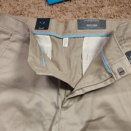 Nautica - Boys Khaki School Uniform Shorts - Size 20 Regular - Picture 9 of 13