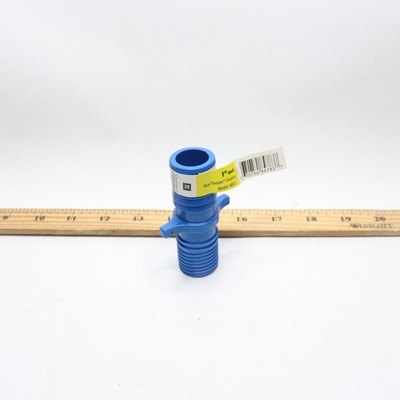 Apollo 1 in. Barb Insert Blue Twister Polypropylene Coupling Fitting