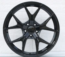 19x8.5 19x9.5 5X120 GLOSS BLACK TUNER WHEELS FIT BMW 3 4 5 E90 F30 F10 SET OF 4