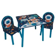 Space Design Children's Wooden Square Table And Chair Set Kids Toddler Furniture