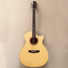 40" Cutaway Acoustic Guitar Spruce Top Hollow Bone Nut Bag in Natural Sapele ply — photo 2