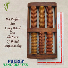 Wooden Roller Foot Massager Stress Relief Pain Health Therapy Relaxation Gift